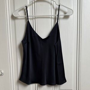 Not Monday Navy Satin Camisole